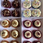 Red Velvet, Carrot Cake, Chocolate and Vanilla Cupcakes