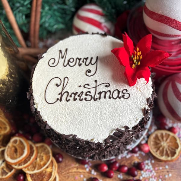 Christmas Fresh Cream Black Forest Gateaux