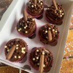 Cupcakes topped with Belgian Chocolate Gannache