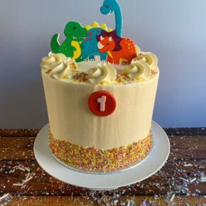 Tall Buttercream Dino Cake