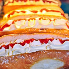 Fresh Cream Donuts and Jam