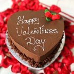 Heart shaped Belgian Chocolate Cake