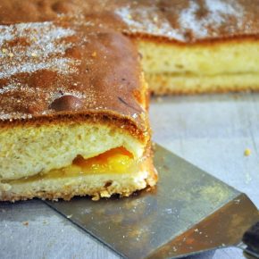 Apple and sponge slice (eves Pudding) baked daily.