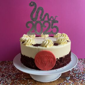 Year of The Snake Red Velvet Cake