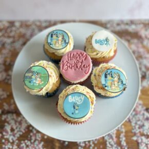 Kids Bluey Cupcakes