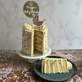 Tall Tier Baby Shower Cake