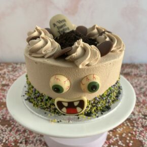 Halloween cake delivery Dublin with spooky crazy face